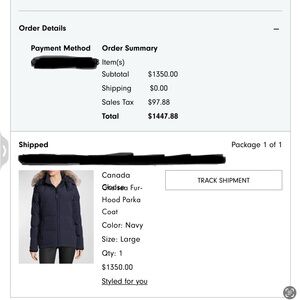 Canada Goose Chelsea Parka Navy
